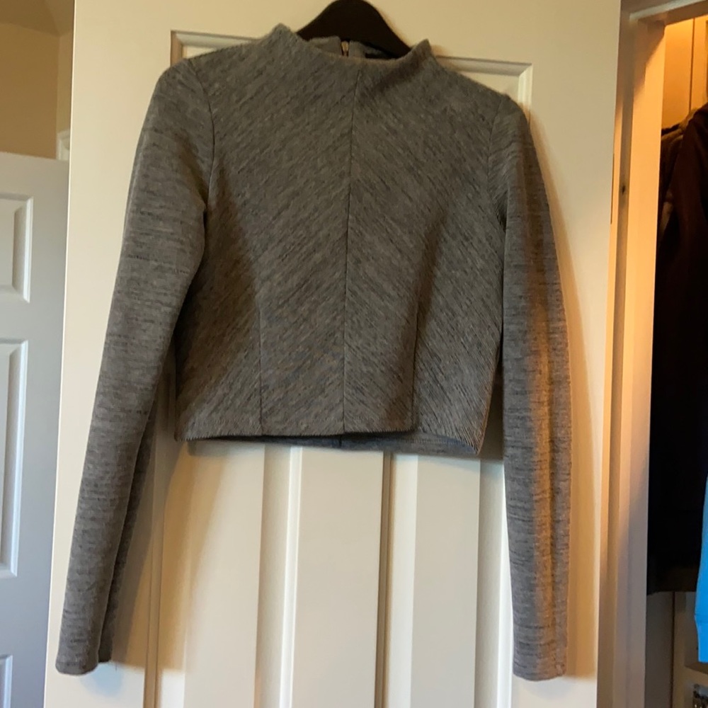 Zara Cropped mock neck